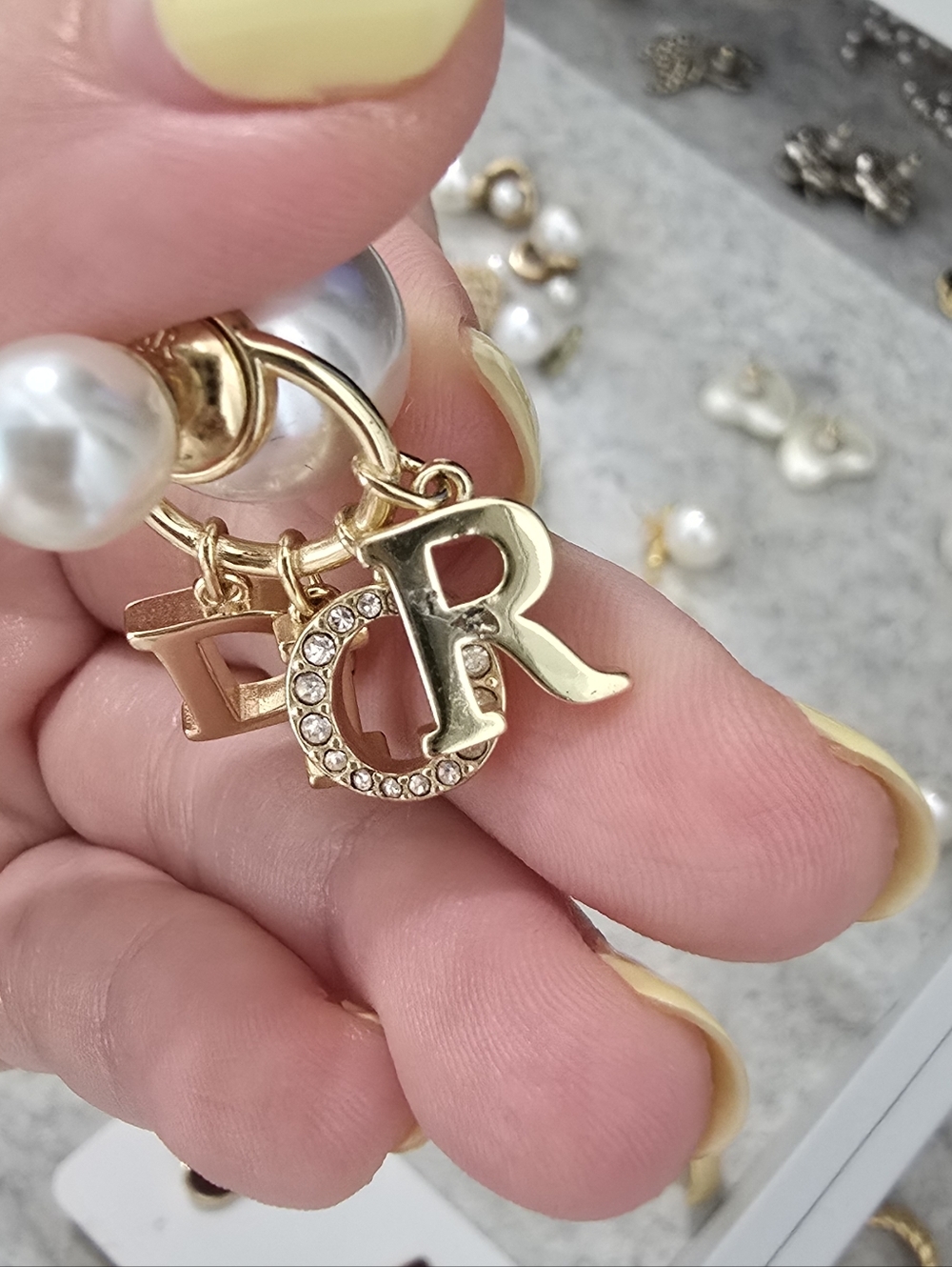 Dior Pearl Studd Earrings - Picture 2 of 2